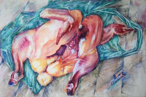 NATURE MORTE (HEN). 2017