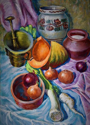 CERAMICS, BRONZE, VEGETABLES. 2014