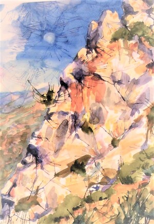 THE CLIFF. Cretan study. 1994